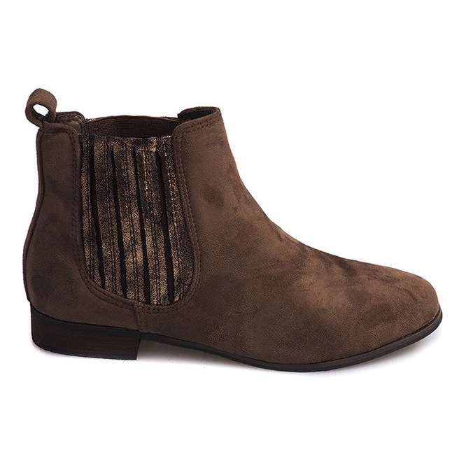 Suede Booties Jodhpur M-61 Khaki vícebarevný