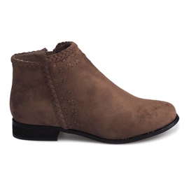 Suede Booties Chelsea boty 100-602 Khaki Suede Booties Chelsea boty 100-602 Khaki