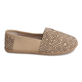 Plátěné espadrilky B211-1 béžové tenisky béžový Plátěné espadrilky B211-1 béžové tenisky béžový
