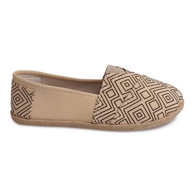 Plátěné espadrilky B211-1 béžové tenisky béžový Plátěné espadrilky B211-1 béžové tenisky béžový