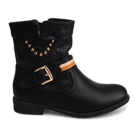 Prolamované boty Cowboy HC230 Black černý