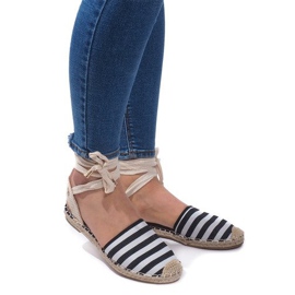 Sandály Espadrilles Ballerinas 6368 Black černý