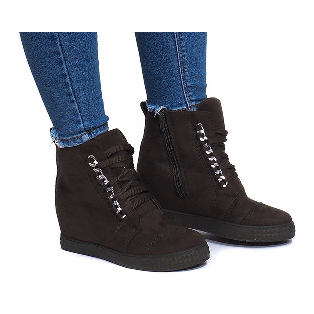 Klínové tenisky 1867 zelené zelená Klínové tenisky 1867 zelené zelená