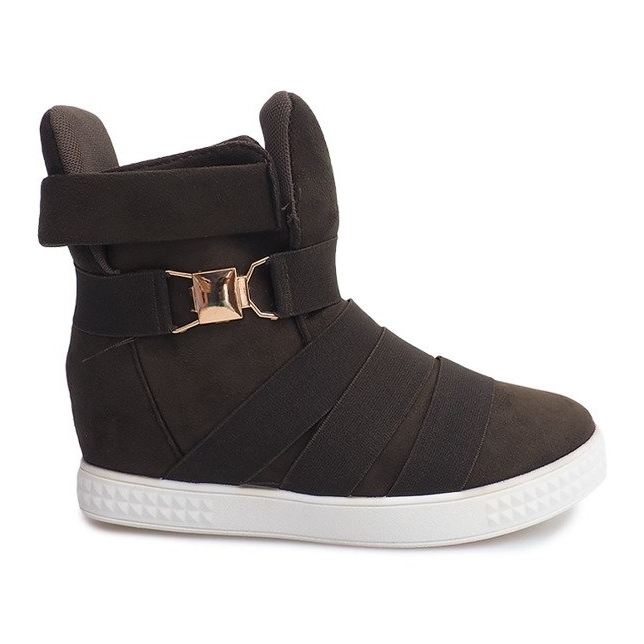 Klínové tenisky 669 olivové zelená