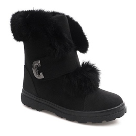 Teplé luky Timberki DD492-1 černé černý