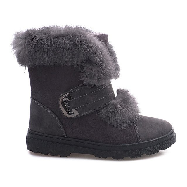 Teplé luky Timberki DD492-4 šedé šedá