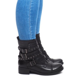 Teplé boty se sponou M172 černé černý