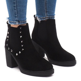 Teplé boty Na sloupku RC-21 Black černý