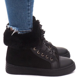 Teplé tenisky KB-045 černé černý