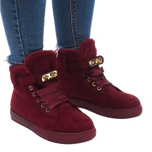 Teplé tenisky BOK-1122 červené