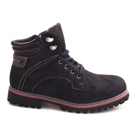 Teplé boty A177-17 Navy blue námořnická modř