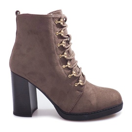 Teplé boty na sloupku 0-195 khaki vícebarevný zelená Teplé boty na sloupku 0-195 khaki vícebarevný zelená