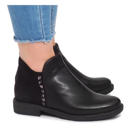 Boty se zipem WW070A černé černý