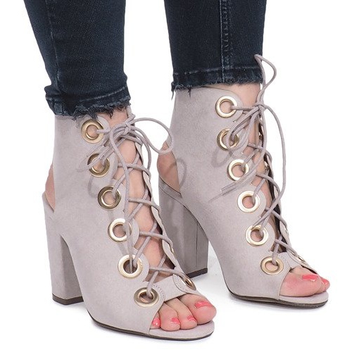 Šedé boty Sylviane šedá