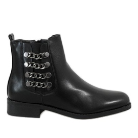 Kayla Shoes Černé zateplené boty 8961 černý