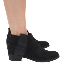 Černé zateplené boty 88861 černý