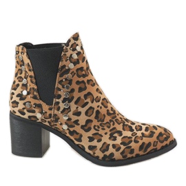 Erynn Leopardí boty na sloupku M290-1 vícebarevný