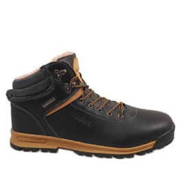 Černé izolované sněhové boty M17097-2 černá Černé izolované sněhové boty M17097-2 černá