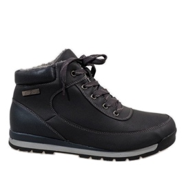 Teplé sněhové boty B9477-44 Navy blue námořnická modř