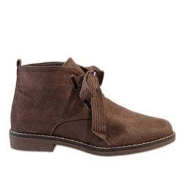 Khaki semišové boty QL-66 zelená