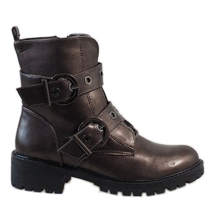 Dámské kotníkové boty se sponami 9068 vícebarevný