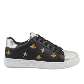 Černé včelí tenisky T5030-1 černá