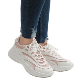 Bílé módní sportovní boty BO-15 bílý