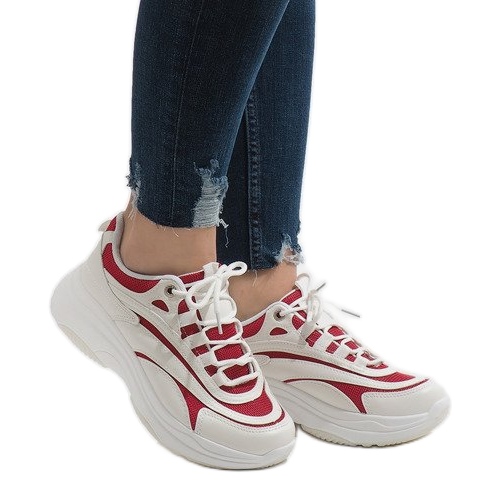 Bílé módní sportovní boty BO-15 bílý