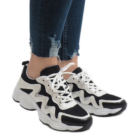 Černá módní sportovní obuv KB-153