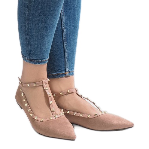 Růžové balerínky 127-13 růžový Růžové balerínky 127-13 růžový