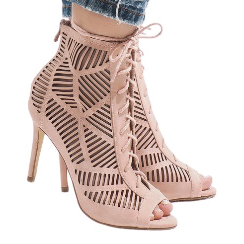 Růžové kozačky na čepu 1610-225 růžový