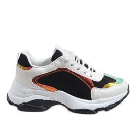 Černá módní sportovní obuv 2018-6 bílý černý