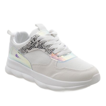 Bílé módní sportovní boty W-3097 bílý