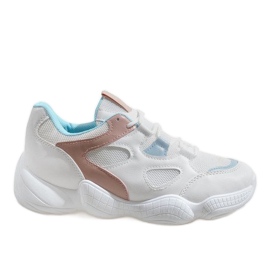 2018-15 bílá módní sportovní obuv bílý