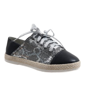 Černé tenisky espadrilky TL-39 černá