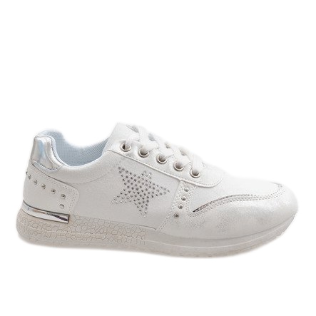 Šedé sportovní tenisky s hvězdou XSM101-19 bílý