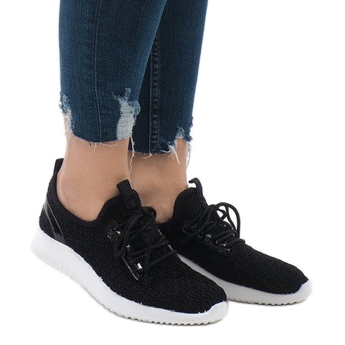 Černá síťovaná sportovní obuv G8347-1 Černá síťovaná sportovní obuv G8347-1