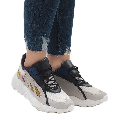 Vícebarevná trendy sportovní obuv 9115 bílý černá červené šedá zelená