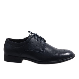 Elegantní tmavě modré boty D181502B námořnická modř