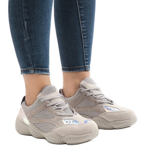 Šedá sportovní obuv MS522-26