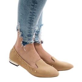 Velbloudí mokasíny balerínky ZHC-980 hnědý