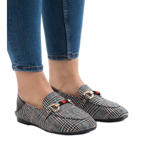 Černé balerínové mokasíny YJX003 černá