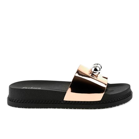 Růžové pantofle s míčky 1819 růžový Růžové pantofle s míčky 1819 růžový