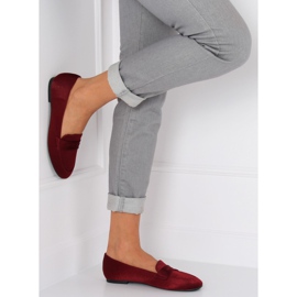 Dámské mokasíny burgundské 3109 Red II-GAT červený