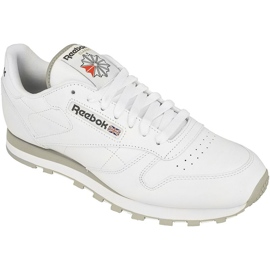 Boty Reebok Classic Leather M 2214 bílý šedá Boty Reebok Classic Leather M 2214 bílý šedá