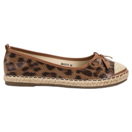 GUAPISSIMA Skvrnité balerínky hnědý GUAPISSIMA Skvrnité balerínky hnědý