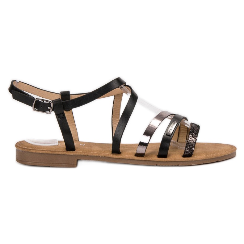 Erynn Neformální černé sandály černá