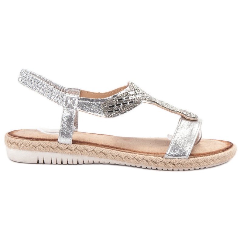 Emaks Espadrilles Nazouvací sandály šedá Emaks Espadrilles Nazouvací sandály šedá