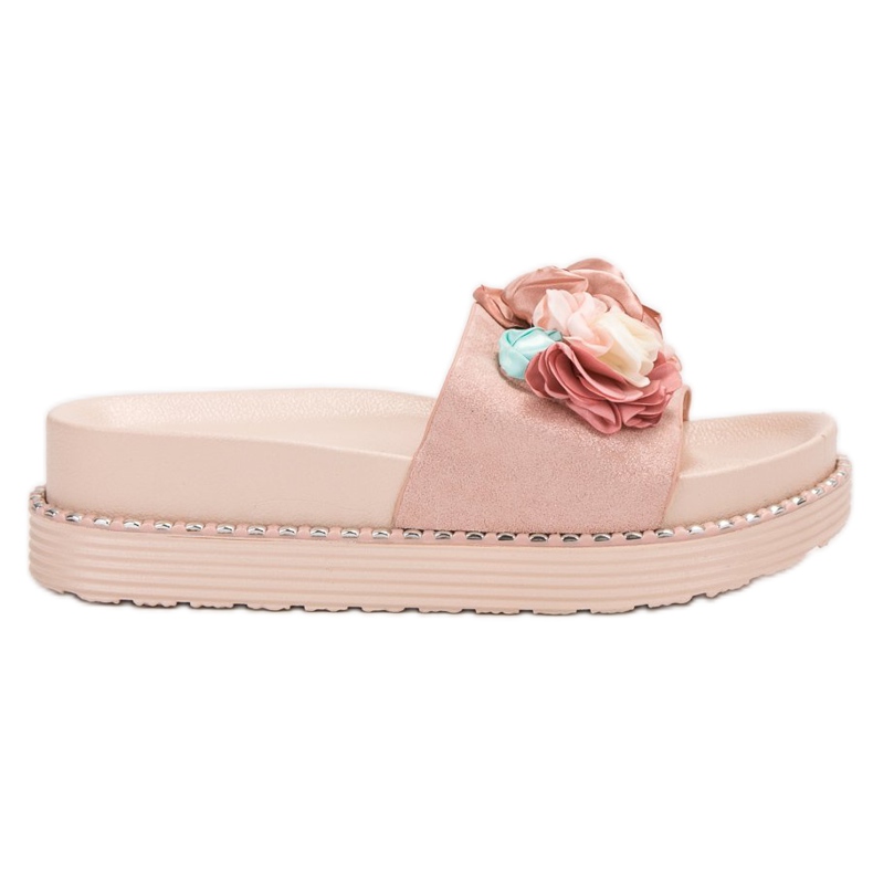 Bello Star Pantofle Na Platformě růžový