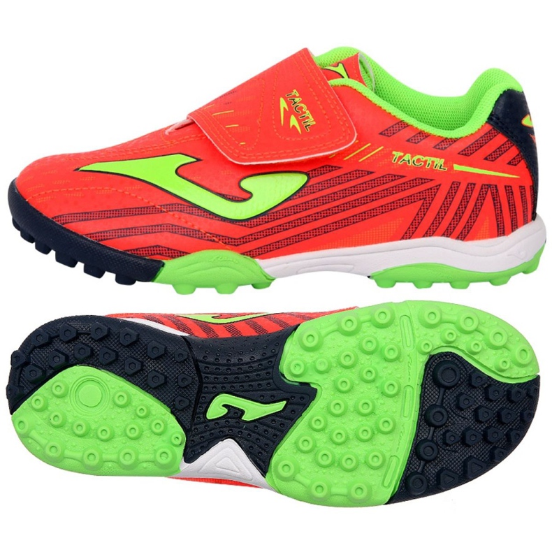 Kopačky Joma Tactil 907 Tf Jr TACW.907.TF vícebarevný červené Kopačky Joma Tactil 907 Tf Jr TACW.907.TF vícebarevný červené